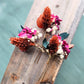 Dried Flower Hair Bobby Pins, Hair Accessories, Rust, Eucalyptus, Magenta & Babies Breath (set of 3)