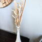 Dried Flower Bud Vase Bundle, Ivory, White and Natural, Vintage Hoosier Bud Vase