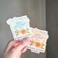 Waterproof Vinyl Sticker, Swag, Support, blue or pink